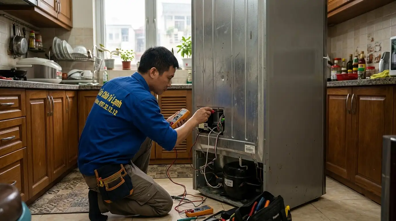 quy trình đo kiểm cuộn dây máy nén khi tủ lạnh không kêu