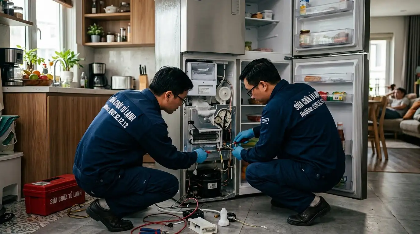 bảng giá sửa tủ lạnh không làm đá tại nhà tphcm