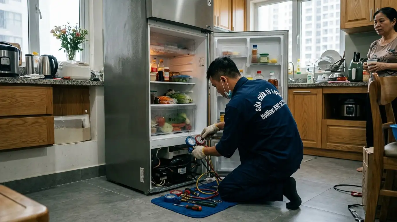 Kiểm tra nguyên nhân tủ lạnh lâu lạnh tại nhà