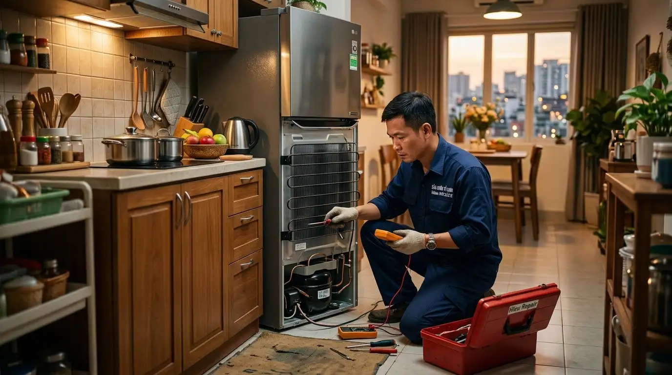 Kiểm tra hệ thống đối lưu luồng gió khi tủ lạnh ngăn mát không mát
