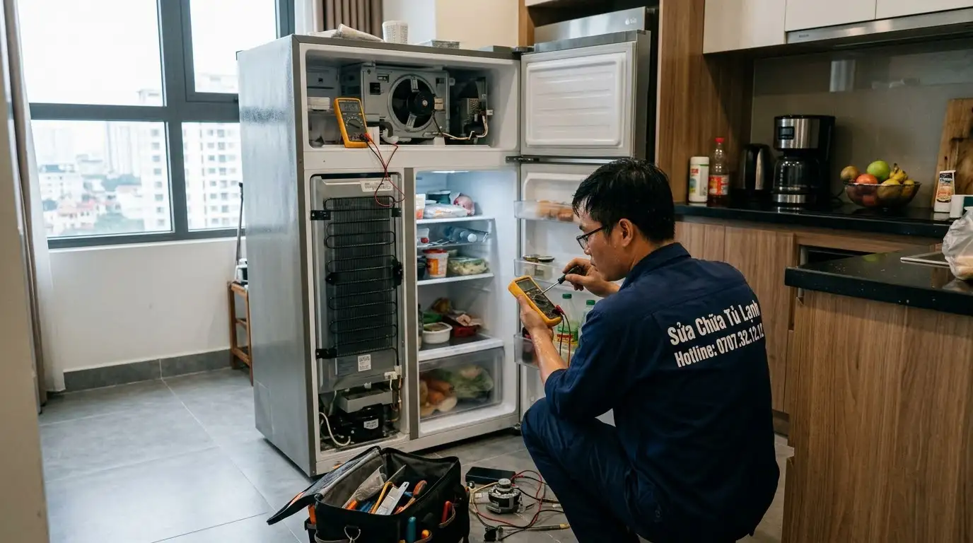 Bảng giá sửa chữa khắc phục sự cố tủ lạnh ngăn mát không mát tại nhà